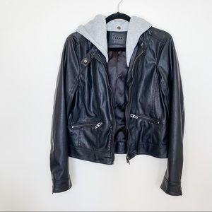Blank NYC Moto Jacket with Hood